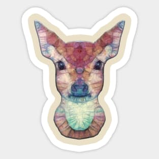 abstract fawn Sticker